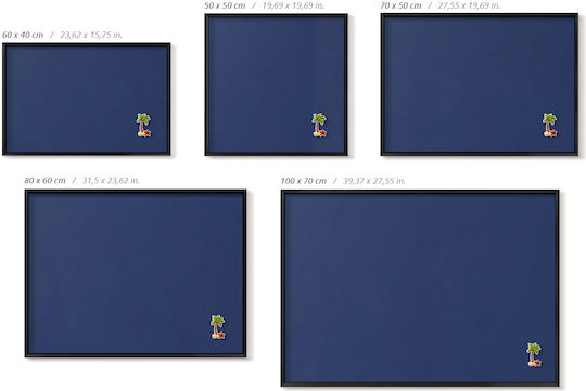Tulup Табло за съобщения Магнит 50x50см