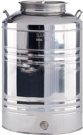 Sansone Съд Inox Отворен връх/плоско дъно 50лт 004086