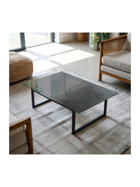 Panou Decorativ Rectangular Pentru Masă Din Sticlă Securizată Structură Naturală De Piatră 80×60 Cm