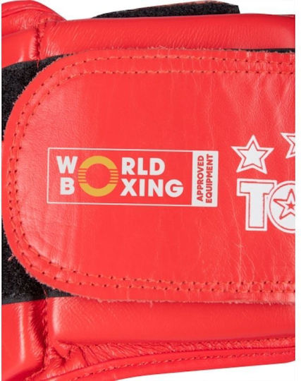 Adult Open Face Boxing Headgear Red