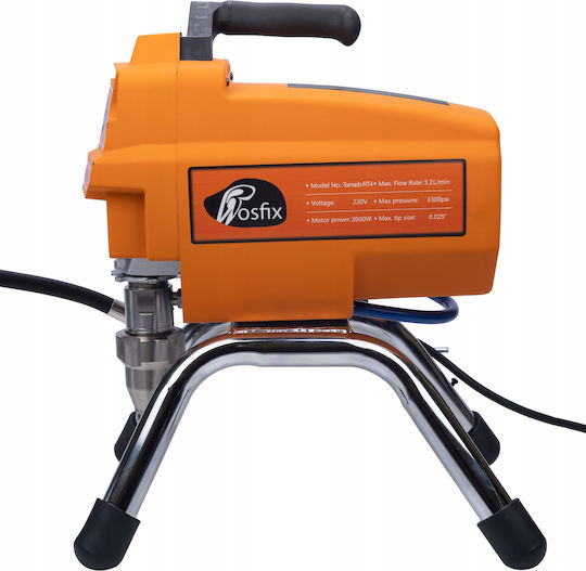 Rosfix Mega Set Pistol De Vopsit Rosfix Tornado Rt4 Ultraspray 3000w 22mpa 3.2l/min Accesorii