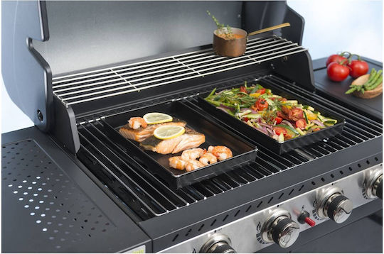 NoStik Αντικολλητικό Ταψί για Ψήσιμο σε Σχάρα BBQ & Φούρνο πολλαπλών χρήσεων 29x34x3cm μαύρο