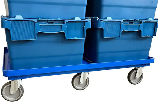 Green City International Platform Trolley for Weight Load up to 400kg Blue
