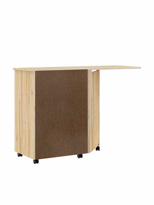 Γραφείο Moss Ξύλινο Διαφανής Βερνίκι 105.5x39x74.5εκ.