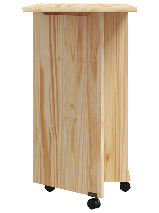Γραφείο Moss Ξύλινο Διαφανής Βερνίκι 105.5x39x74.5εκ.