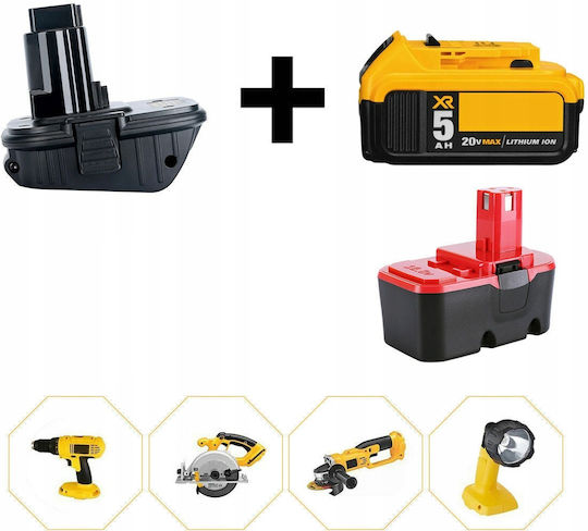 Dewalt Dc9096 Adapter Dewalt Battery Dca1820 Black