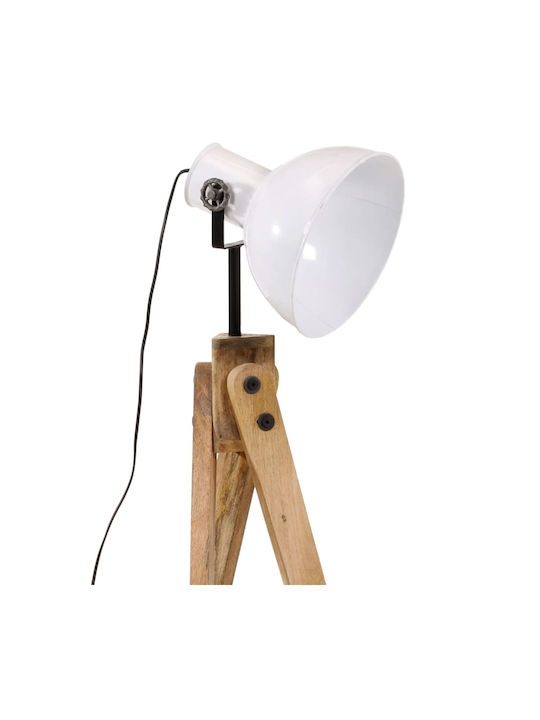 vidaXL Vintage Floor Lamp H120xW45cm. with Socket for Bulb E27 Silver