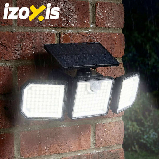 Izoxis Solar Light 1.5W 500lm with Motion Sensor, Photocell and Remote Control IP65 26.5cmx12cmx12cmcm