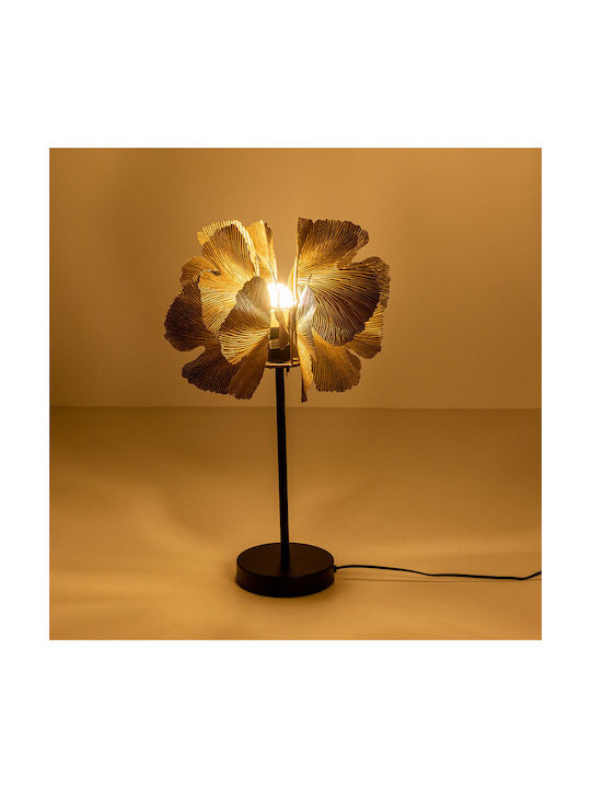 InTheBox Metall Tischlampe mit Braun Schirm und Schwarz Basis