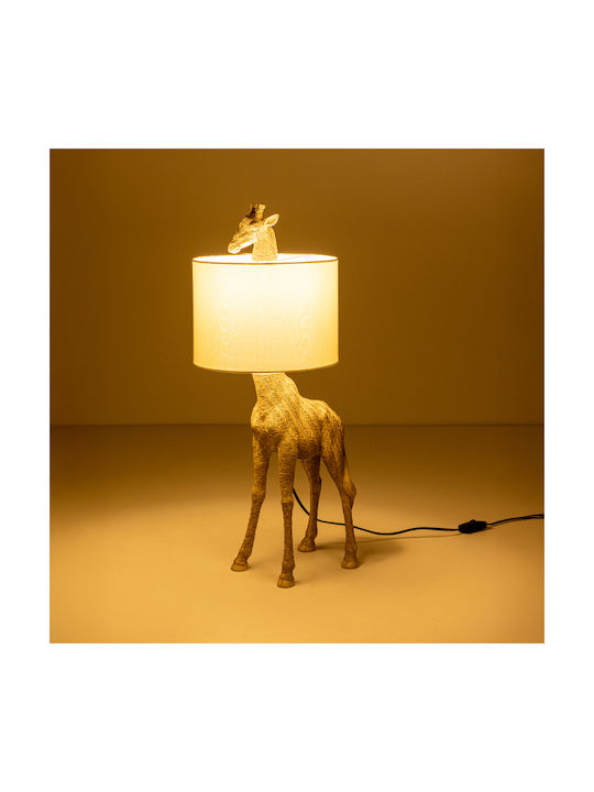InTheBox Plastic Table Lamp with Beige Shade and Base