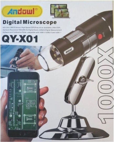 Andowl Digital Monocular Microscope USB 1000x