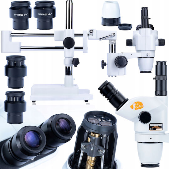 Rosfix Stereo / Biological Educational Trinocular Microscope