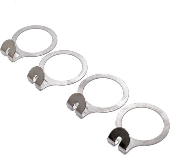 Set 20 Cârlige Anti-Furt Pentru Hotel Cleme Metalice Unicutil Natural