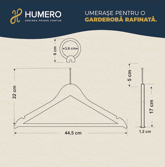Set 100 Cârlige Anti-furt Pentru Hotel Din Lemn De Arțar Humero