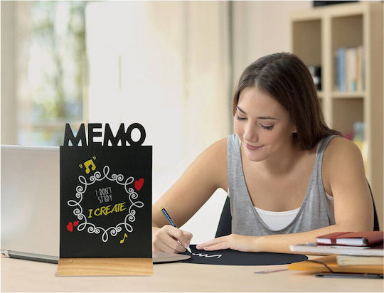 Securit Tafel Memo Tisch-Kreidetafel 34.5x21cm