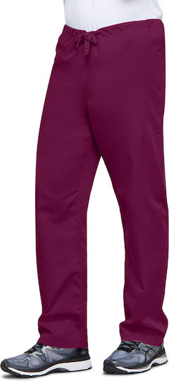 Cherokee Originals Unisex Burgundy Medical Pants Cotton and Polyester