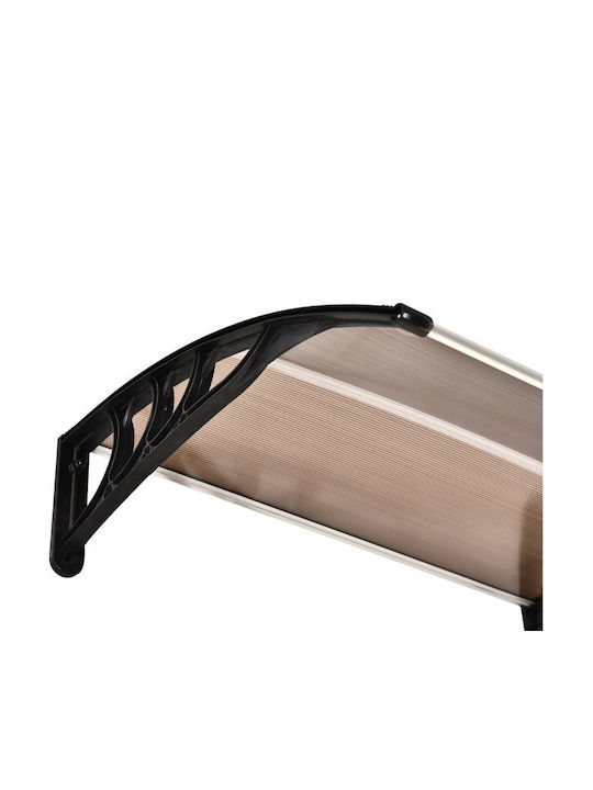Outsunny Στέγαστρο Εισόδου 120 X 75 Cm Στέγαστρο Κλίση Πολυκαρβονικό