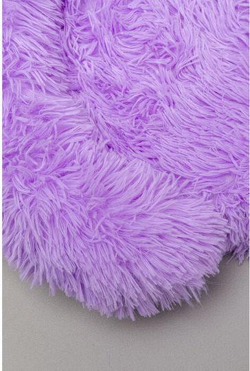 Katzenbett Fluffy Lila Fell Mωβ 50*40*13cm