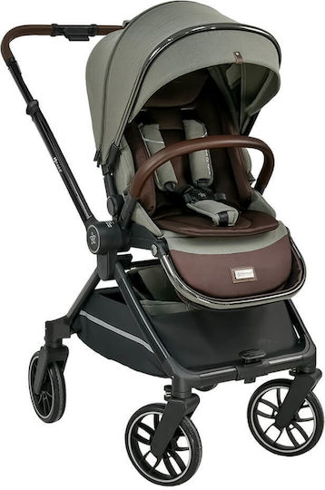 Bebe Stars Mirage 3 In 1 Reglabil 3 în 1 Cărucior pentru copii Potrivit pentru Nou-născut Olive 9.6kg