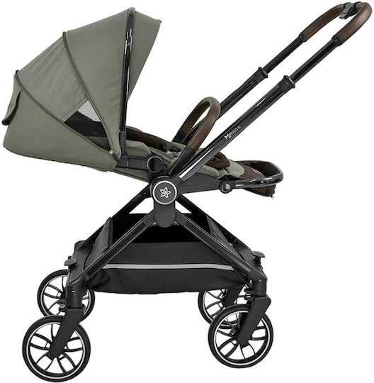 Bebe Stars Mirage 3 In 1 Reglabil 3 în 1 Cărucior pentru copii Potrivit pentru Nou-născut Olive 9.6kg