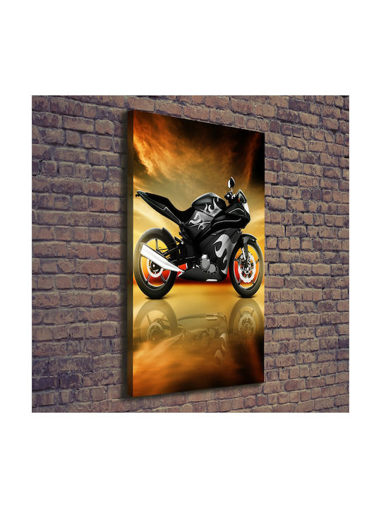 Gemälde Segeltuch Professioneller Raum Dekoration Motorrad 70x140 cm