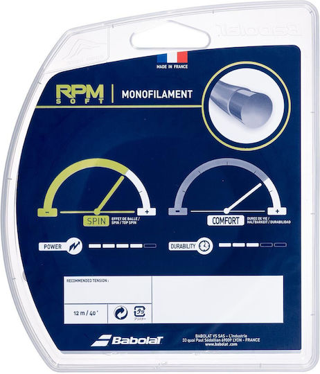 Babolat Rpm Soft Tennis Racket String Gray 12m, Φ1,25mm
