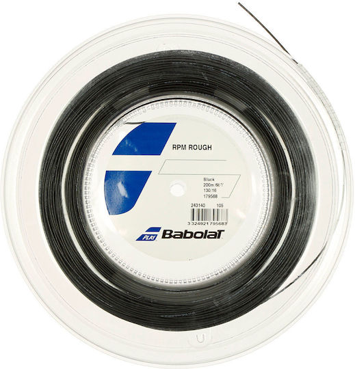 Babolat Prm Rough 200m Tennis Racket String Black 200m, Φ1.30mm