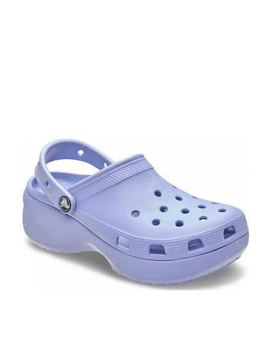 Crocs Classic Platform Clog Γυναικεία Σαμπό Μπλε
