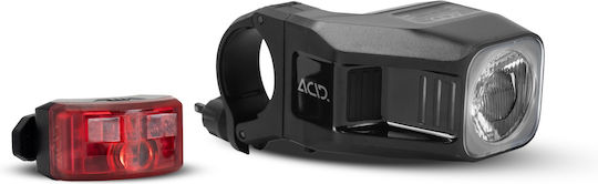ACID 93531 Wiederaufladbar Fahrradlicht-Set