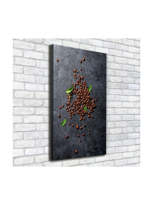 Tablou Decorativ De Perete Pânză De Înaltă Calitate Boabe Maro 50x100 Cm