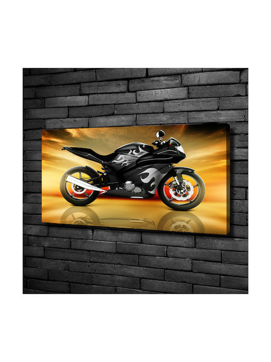 Gemälde Segeltuch Gleichmäßige Innendekoration Motorrad 100x50 cm