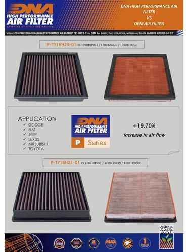Mitsubishi Pajero Sport Iii 2.4l I4 D 15-24 Dna Air Filter P-ty16h23-01