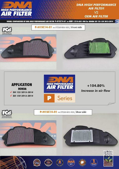 Honda Nss Forza 125 15-20 Dna Air Filter P-h1sc14-01