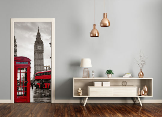 Dekorativer Aufkleber Tür Big Ben London 95x205cm Tulup