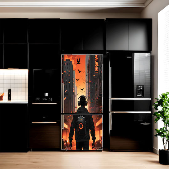 Printed Color Foil Refrigerator Decor Size 200 X 90cm Model Avx-fr29
