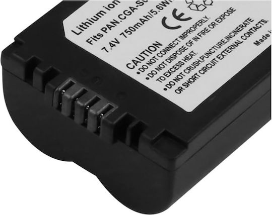 Avizar Kamera-Batterie 7.4v 750mah Kompatibel Cga-s006 Panasonic Leica Schwarz