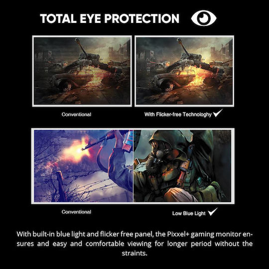 Armaggeddon XTREME SERIES XF24HD SUPER IPS HDR Gaming Monitor 24" FHD 1920x1080 με Χρόνο Απόκρισης 5ms GTG Λευκό