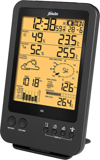 Alecto Professional Weather Station Wireless Sensor Model Ws-4700 Black