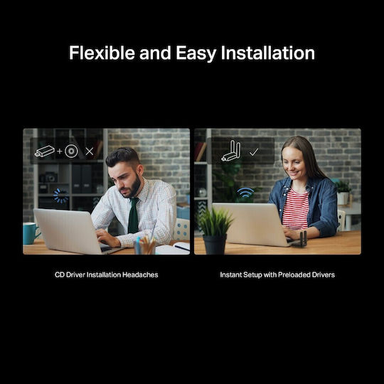 Mercusys USB Netzwerkadapter mit Drahtloser Verbindung Wi-Fi 688Mbps Netzwerkversion v1