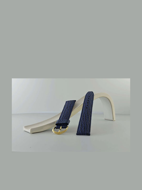Lederriemen Blau 18mm