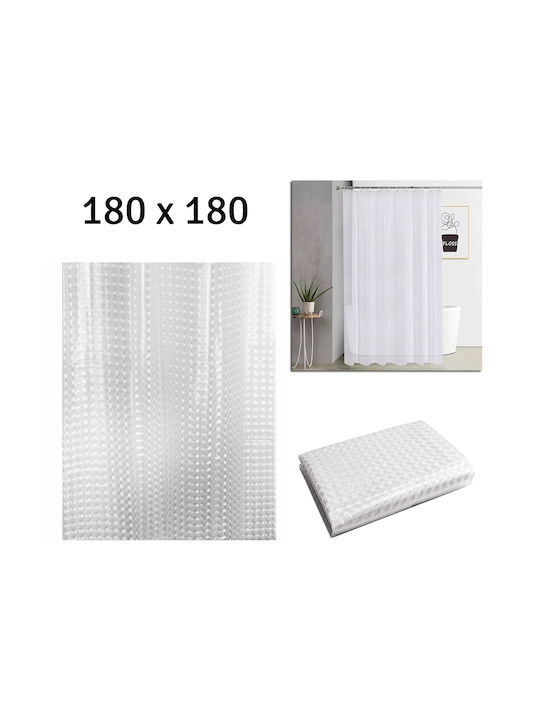 Alista Home Perdea de Baie 180x180cm Transparentă