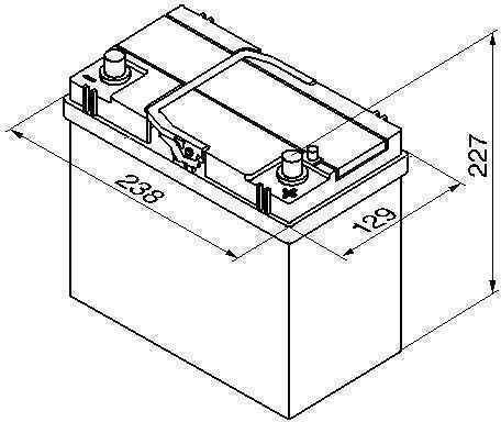 Bosch Car Battery with 45Ah Capacity