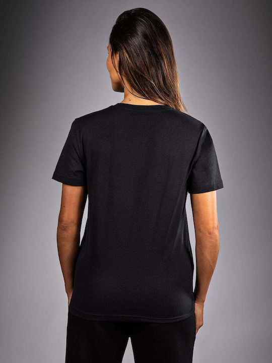Venum Damen Kurze Ärmel Kampfsportshirt VNMUFC-00500-126 für MMA Schwarze