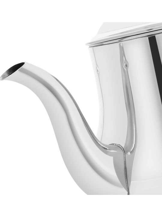 Signature Stainless Steel Teapot Capacity 1.4l Spout Lid Silver