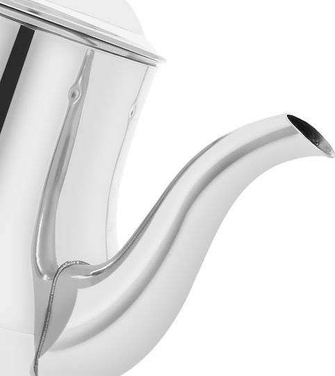 Signature Stainless Steel Teapot Capacity 1l Spout Lid Silver