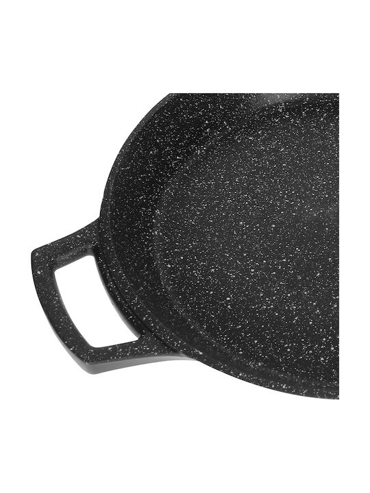 Cheffinger Tigaie Paella Antiaderentă Efect Marmură 32 Cm Neagră