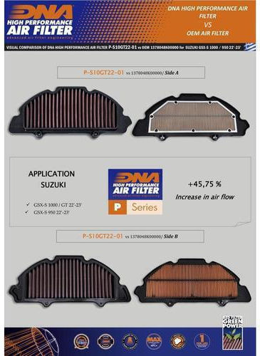 Suzuki Gsxs 1000 Gx 23-24 Dna Air Filter P-s10gt22-01