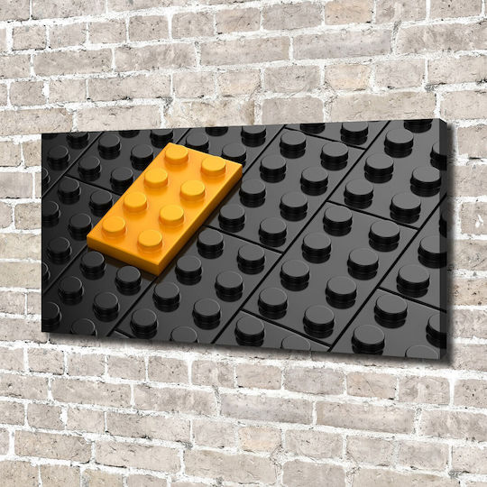 Panou Pânză Dormitor Estetică Decor Lego Blocuri 140x70 Cm
