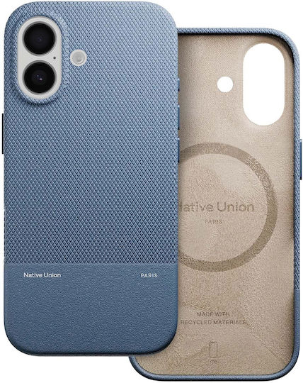 Native Union Back Cover Δερμάτινο Navy Μπλε (iPhone 17)