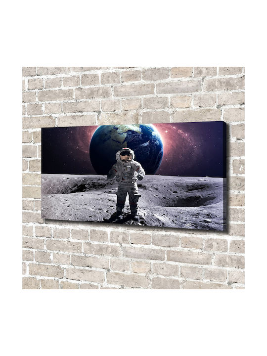 Canvas Painting Uniform Elegant Wall Decoration Astronaut 140x70 Cm